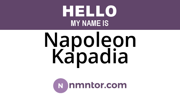 Napoleon Kapadia