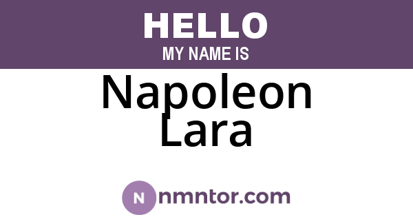 Napoleon Lara