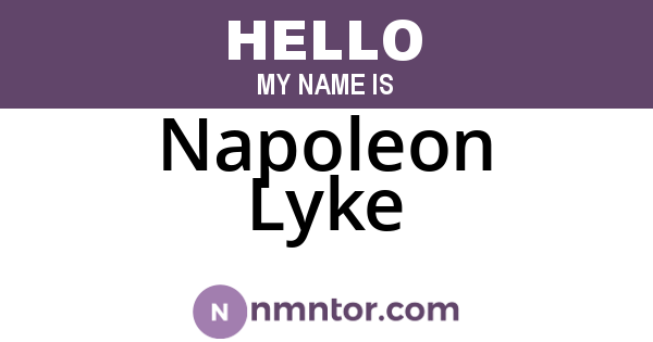 Napoleon Lyke