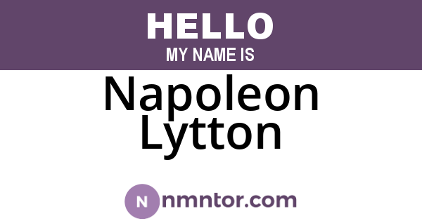 Napoleon Lytton