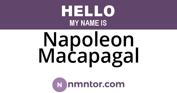 Napoleon Macapagal
