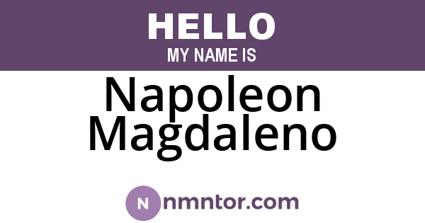 Napoleon Magdaleno