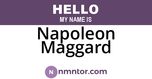 Napoleon Maggard