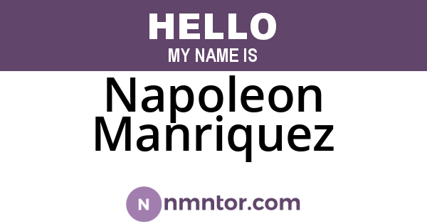 Napoleon Manriquez