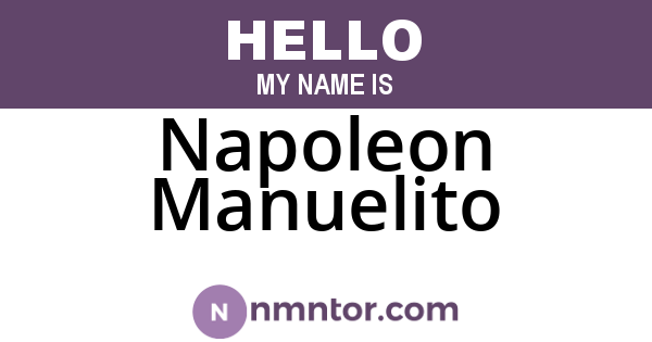 Napoleon Manuelito
