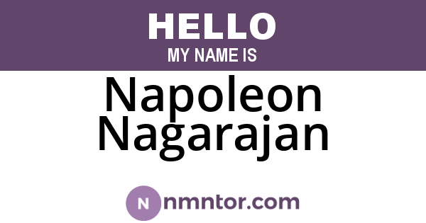Napoleon Nagarajan