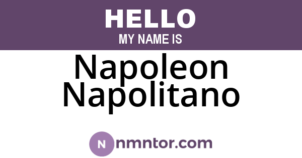Napoleon Napolitano