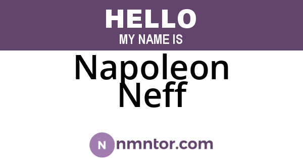 Napoleon Neff