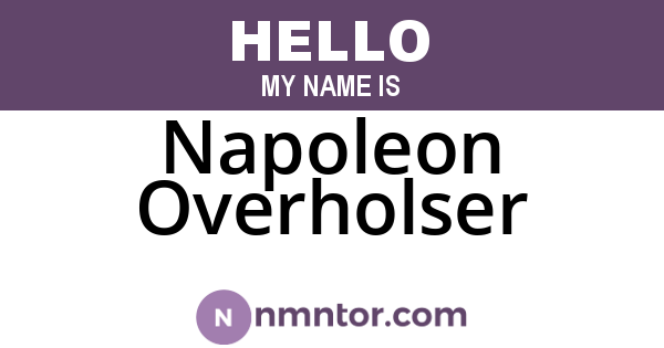 Napoleon Overholser