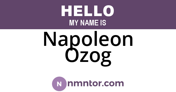 Napoleon Ozog