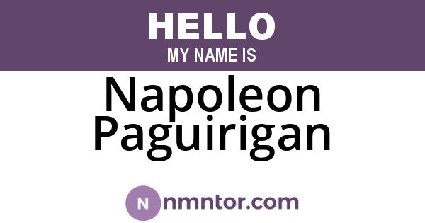 Napoleon Paguirigan