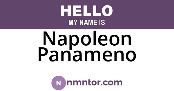 Napoleon Panameno