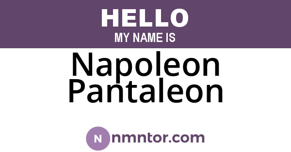 Napoleon Pantaleon
