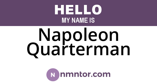 Napoleon Quarterman