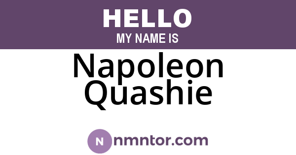 Napoleon Quashie
