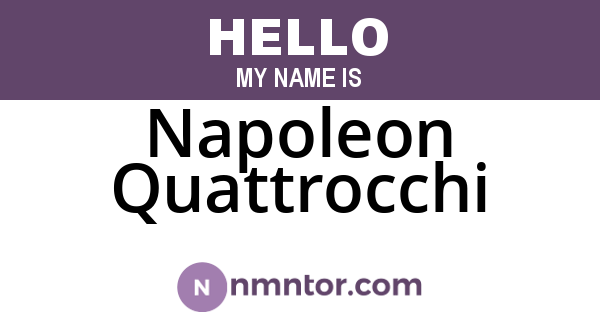 Napoleon Quattrocchi