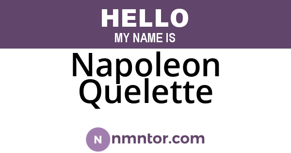 Napoleon Quelette