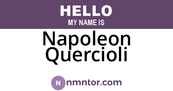 Napoleon Quercioli