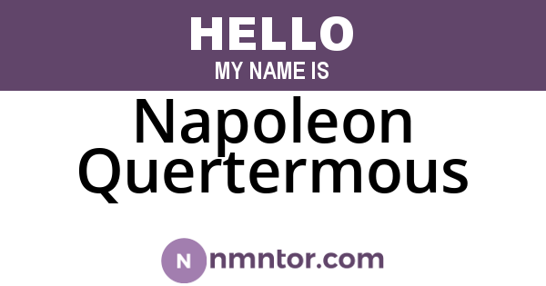 Napoleon Quertermous