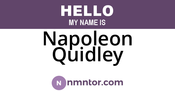 Napoleon Quidley