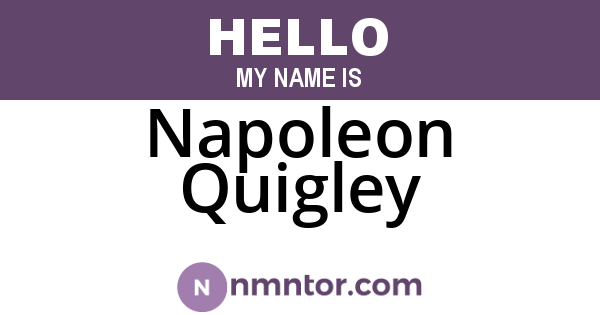 Napoleon Quigley