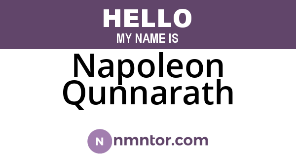 Napoleon Qunnarath