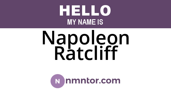 Napoleon Ratcliff