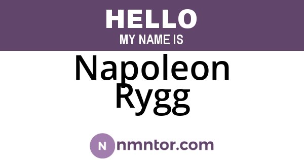 Napoleon Rygg