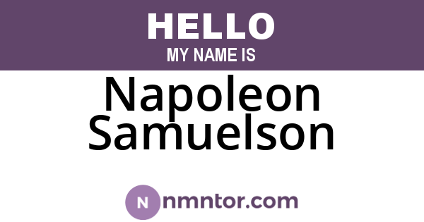 Napoleon Samuelson