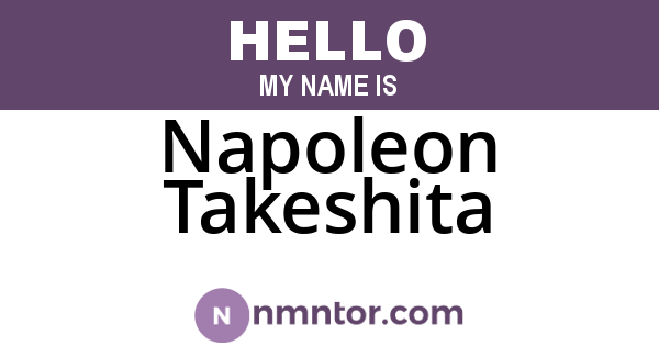Napoleon Takeshita
