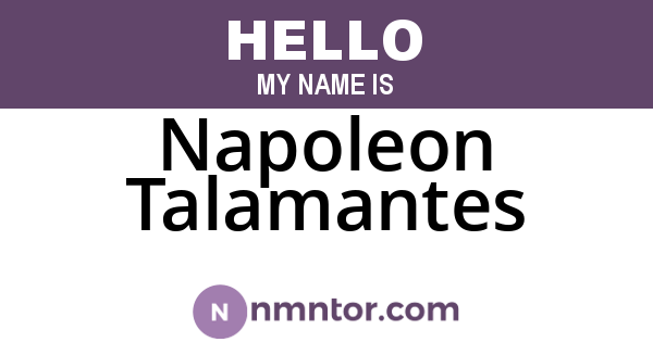 Napoleon Talamantes