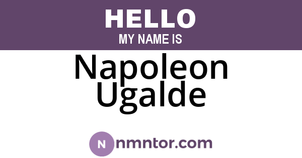 Napoleon Ugalde