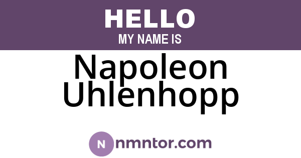 Napoleon Uhlenhopp