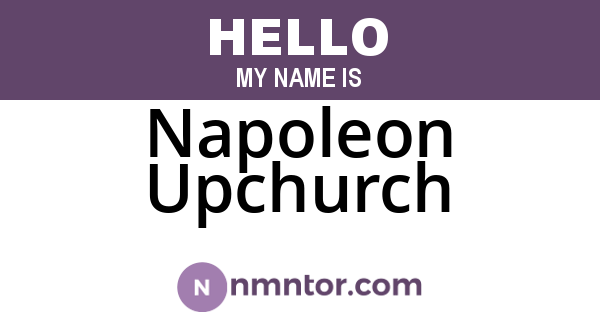 Napoleon Upchurch