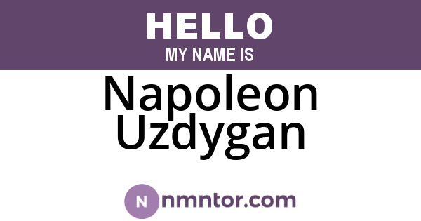 Napoleon Uzdygan