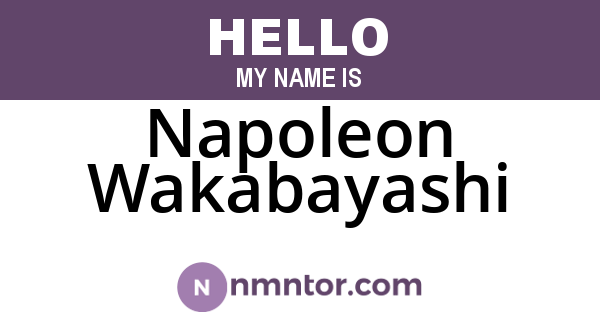 Napoleon Wakabayashi