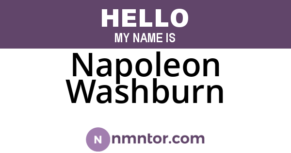 Napoleon Washburn
