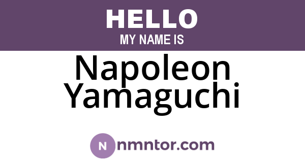 Napoleon Yamaguchi