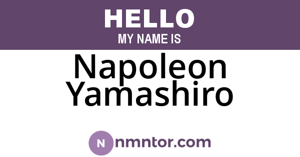 Napoleon Yamashiro