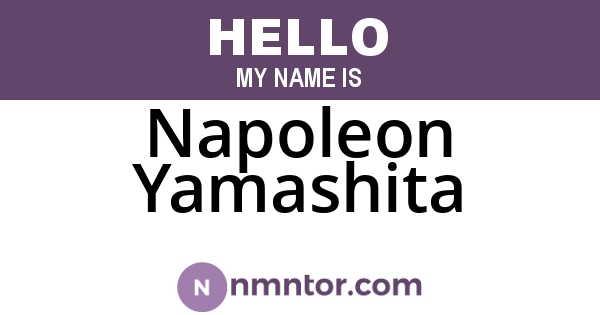 Napoleon Yamashita