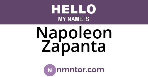 Napoleon Zapanta