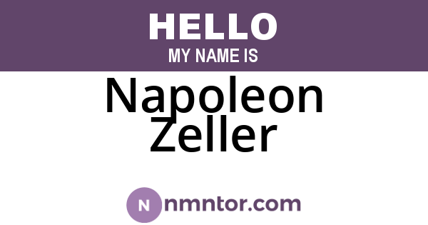 Napoleon Zeller