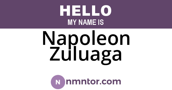 Napoleon Zuluaga