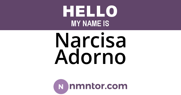 Narcisa Adorno