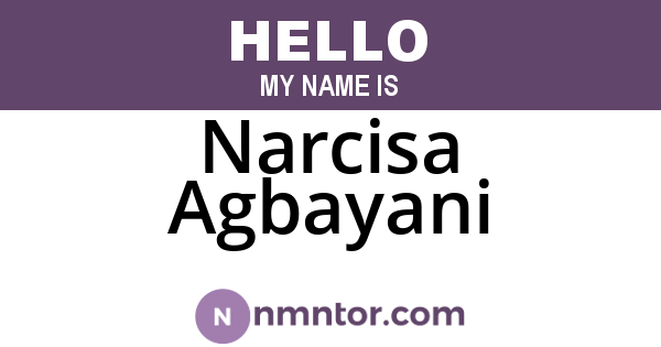 Narcisa Agbayani