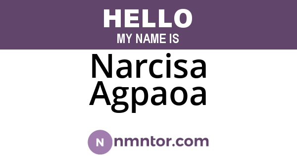 Narcisa Agpaoa