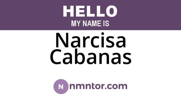 Narcisa Cabanas