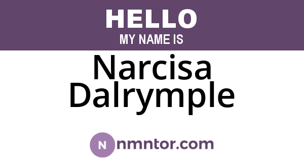 Narcisa Dalrymple