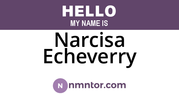 Narcisa Echeverry