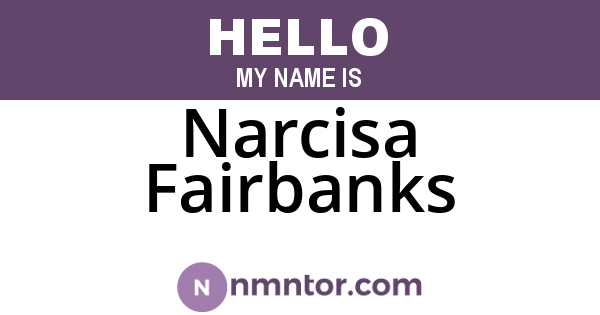 Narcisa Fairbanks